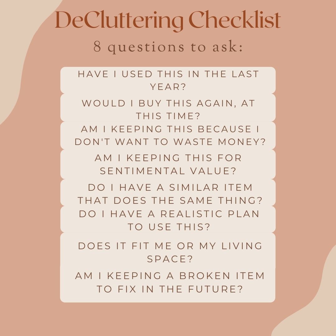 Decluttering!